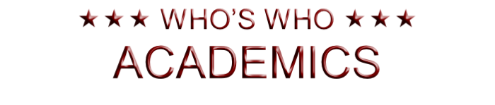  WHO’S WHO 
ACADEMICS
